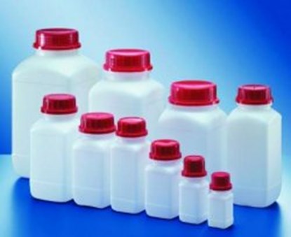 Slika Square reagent bottles without closure, HDPE