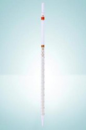 Slika Graduated pipettes, Soda-lime glass, class B, amber stain graduation, type 3