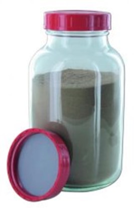 Slika Wide-mouth bottles, clear glass, PTFE-lined screw caps