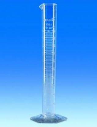 Slika Measuring cylinders, SAN, tall form, class B, moulded graduations