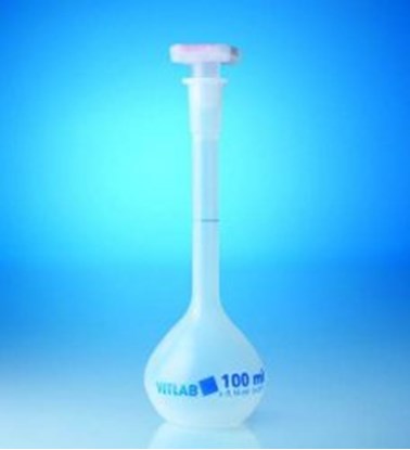 Slika Volumetric flasks, PP, Class B, NS-stoppers PP