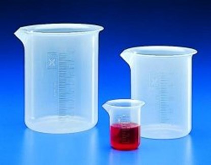 Slika Beakers, PP, low form, embossed graduations