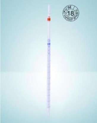 Slika Graduated pipettes, Soda-lime glass, class AS, blue graduation, type 3