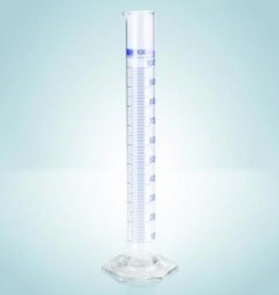 Slika Measuring cylinders, DURAN<sup>&reg;</sup>, tall form, class B, blue graduation