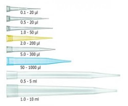 Slika Pipette tips, bulk, in reclosable bags, non-sterile