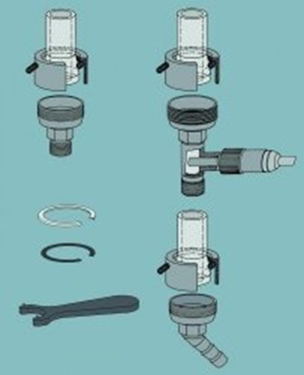 Slika Tubing adapters for heating and cooling connection