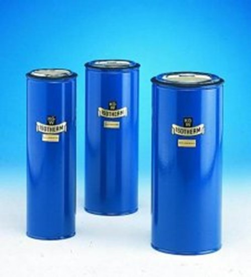 Dewar flasks, cylindrical, for CO<sub>2</sub> and LN<sub>2</sub>