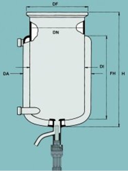 Flat ground flange reaction vessels, jacketed