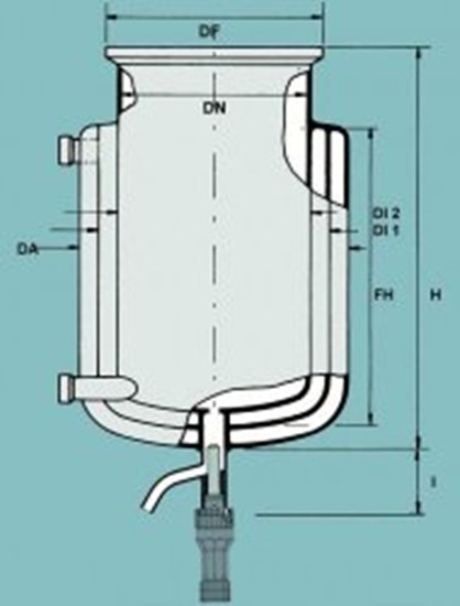 Flat ground flange reaction vessels, jacketed, vacuum