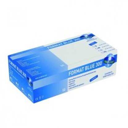 Slika Disposable Gloves Format Blue 300, Nitrile, extra-strong