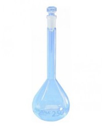 Slika Volumetric Flasks Volac FORTUNA<sup>&reg;</sup>, boro 3.3, class A, with glass stoppers, amber graduation