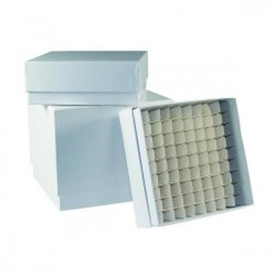 LLG-Cryogenic storage boxes, plastic coated, white, without divider