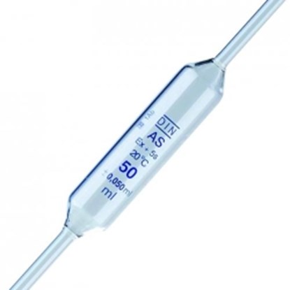 Slika LLG-Volumetric pipettes, soda glass, class AS, 1 mark, blue graduated